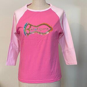 Silver for Her Pink Balletcore 3/4 Length Sleeve T-shirt